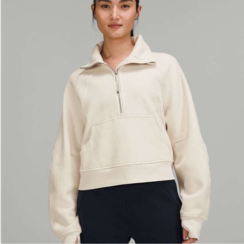 Lululemon M/L Scuba half zip funnel neck sweatshirt